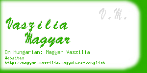 vaszilia magyar business card